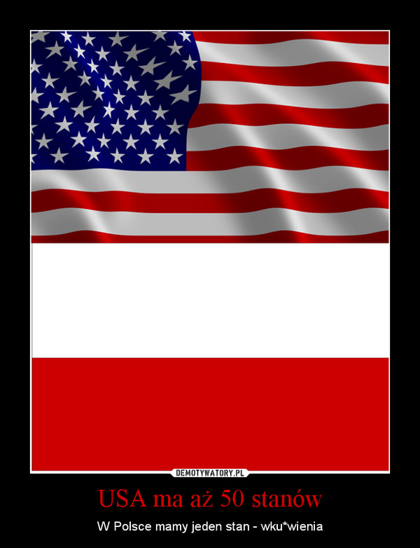 USA ma aż 50 stanów – W Polsce mamy jeden stan - wku*wienia 