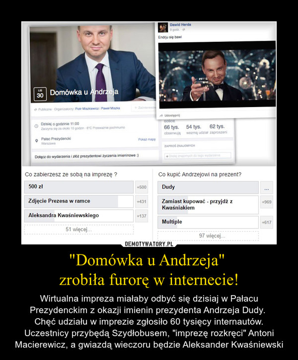 "Domówka u Andrzeja" 
zrobiła furorę w internecie!