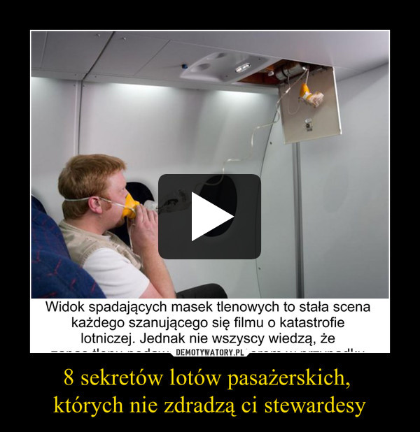 8 sekretów lotów pasażerskich, których nie zdradzą ci stewardesy –  