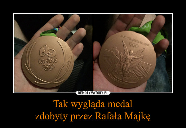 Tak wygląda medalzdobyty przez Rafała Majkę –  