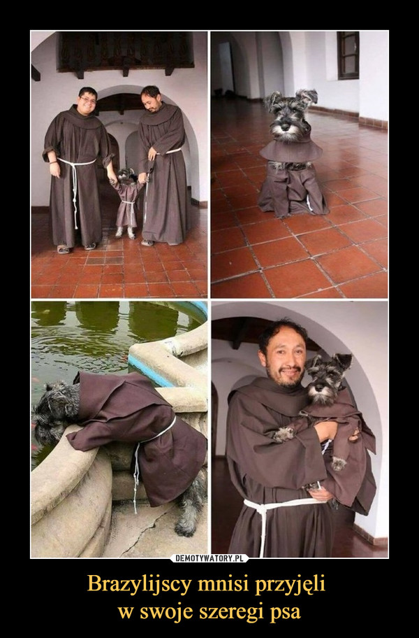 Brazylijscy mnisi przyjęli 
w swoje szeregi psa