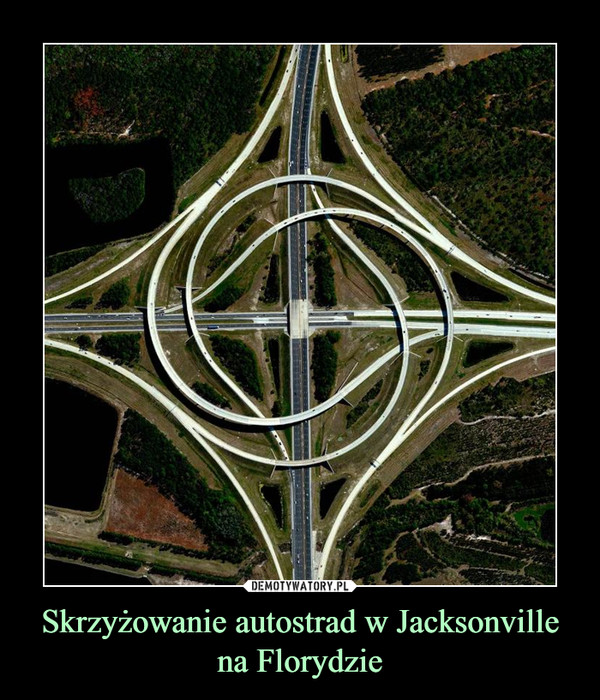 Skrzyżowanie autostrad w Jacksonville na Florydzie –  