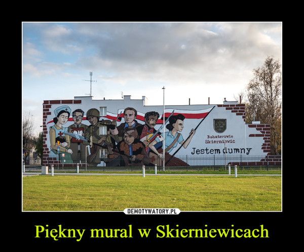 Piękny mural w Skierniewicach