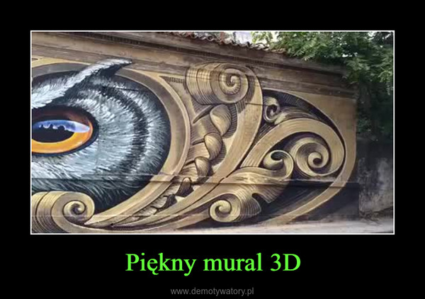 Piękny mural 3D –  