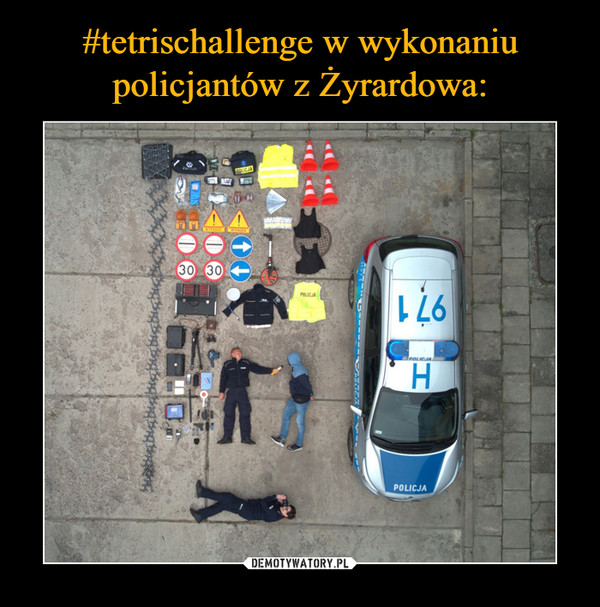 #tetrischallenge w wykonaniu policjantów z Żyrardowa: