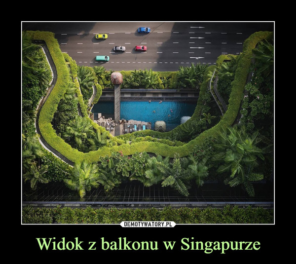 Widok z balkonu w Singapurze