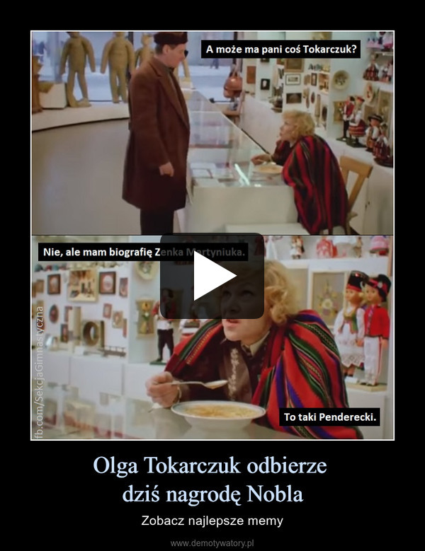 Olga Tokarczuk odbierze dziś nagrodę Nobla – Zobacz najlepsze memy 