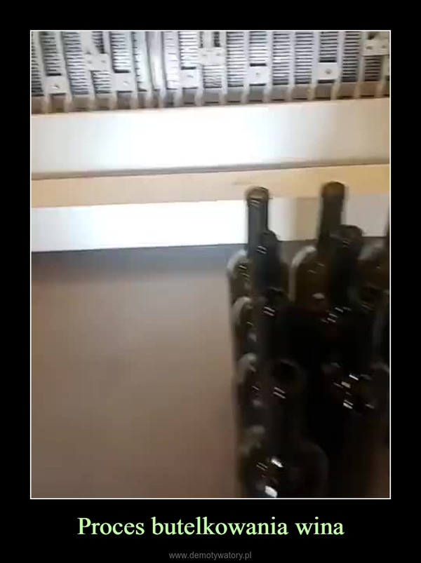 Proces butelkowania wina –  