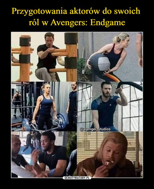 Przygotowania aktorów do swoich 
ról w Avengers: Endgame