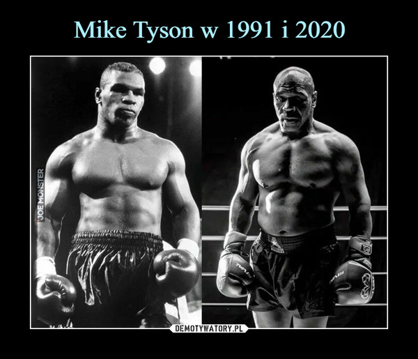 Mike Tyson w 1991 i 2020