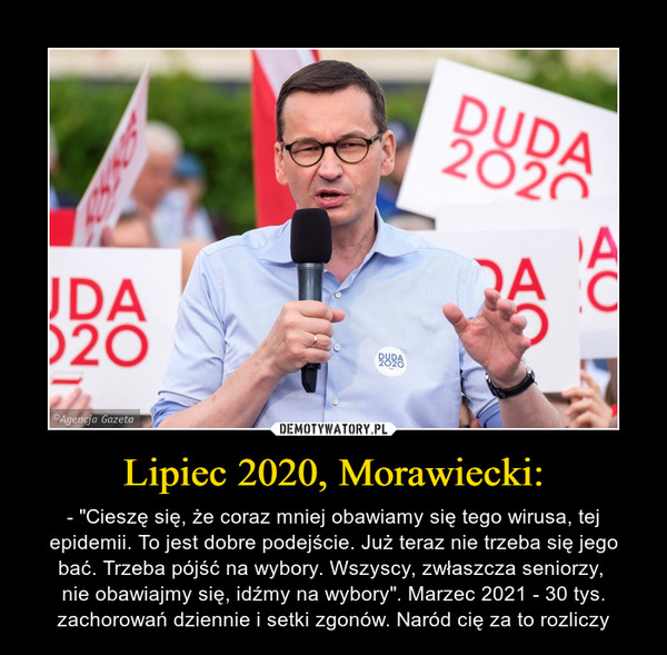 Lipiec 2020, Morawiecki: