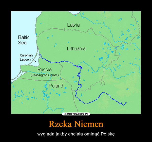 Rzeka Niemen – wygląda jakby chciała ominąć Polskę 
