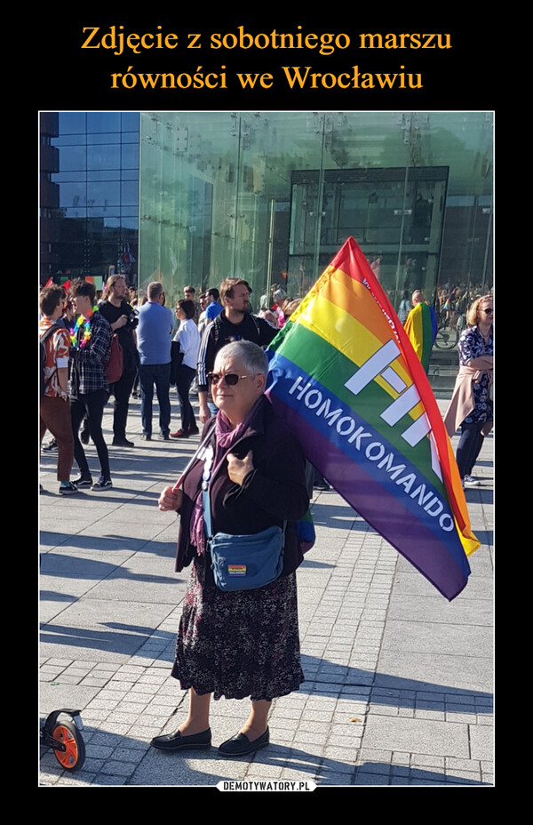 Zdjęcie z sobotniego marszu równości we Wrocławiu
