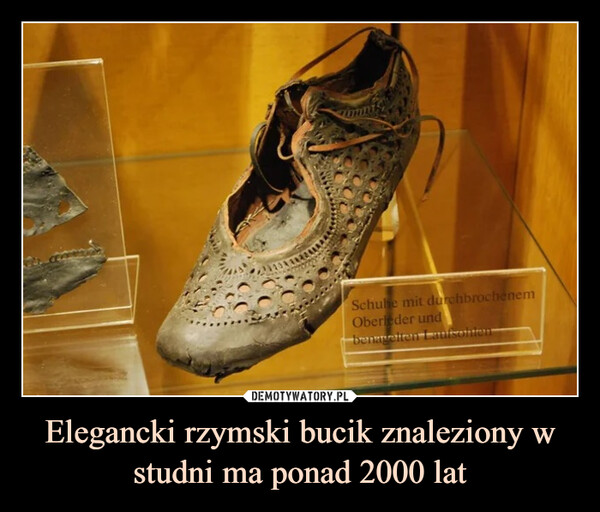 Elegancki rzymski bucik znaleziony w studni ma ponad 2000 lat –  