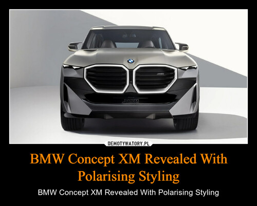 BMW Concept XM Revealed With Polarising Styling