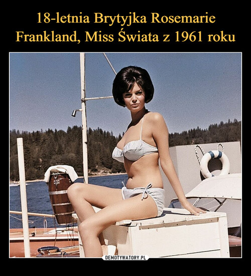 18-letnia Brytyjka Rosemarie Frankland, Miss Świata z 1961 roku