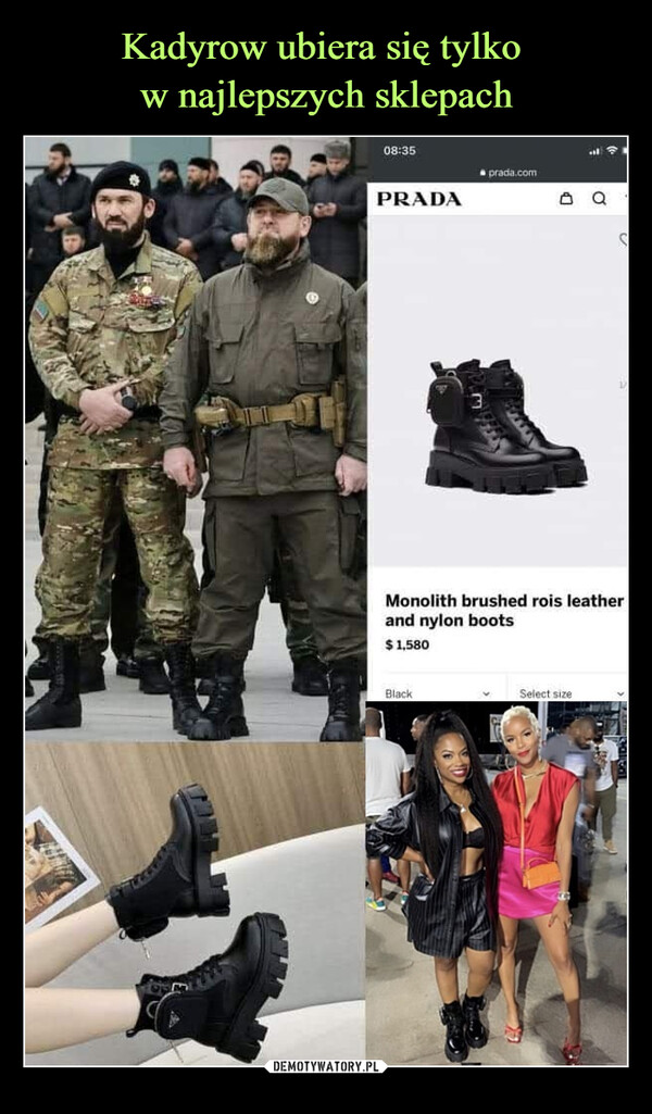 Kadyrow ubiera się tylko 
w najlepszych sklepach