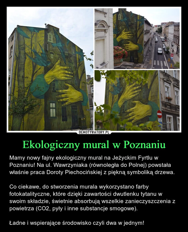 Ekologiczny mural w Poznaniu