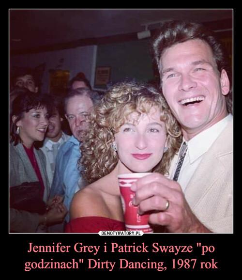 Jennifer Grey i Patrick Swayze "po godzinach" Dirty Dancing, 1987 rok