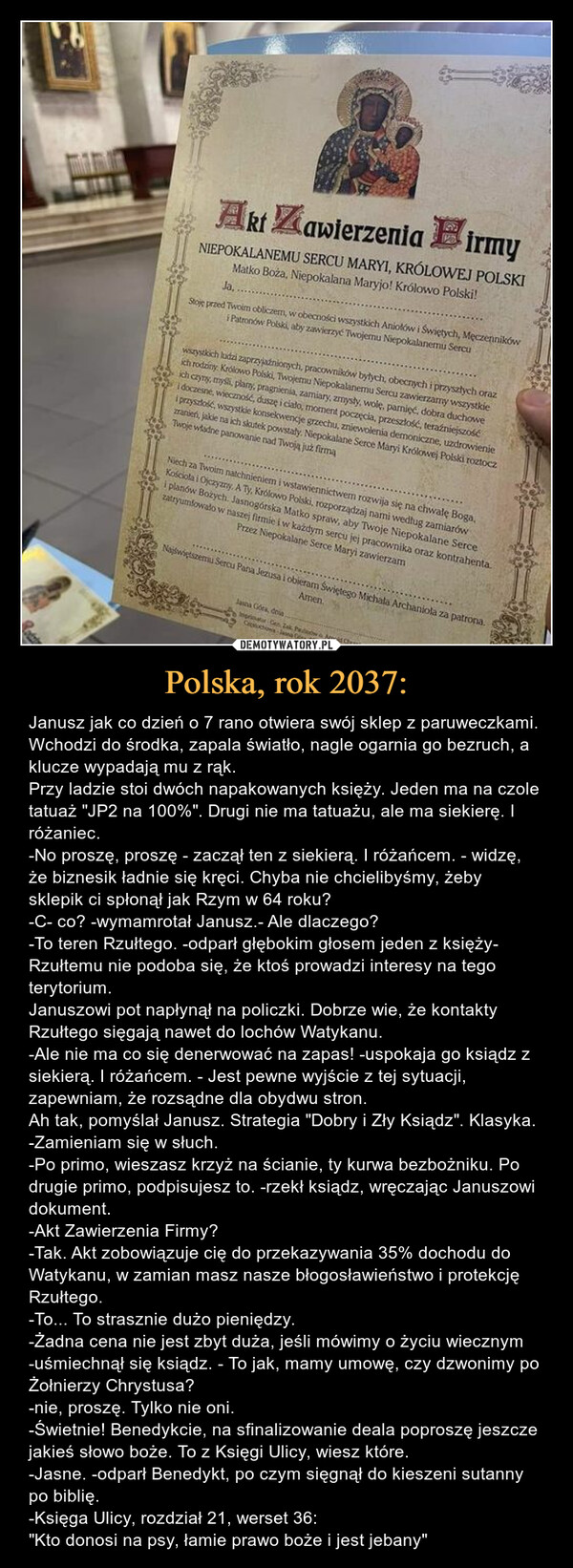 Polska, rok 2037: