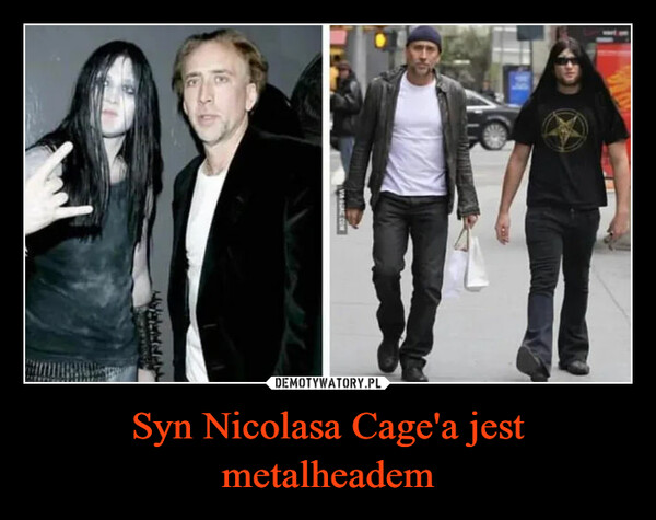 Syn Nicolasa Cage'a jest metalheadem –  