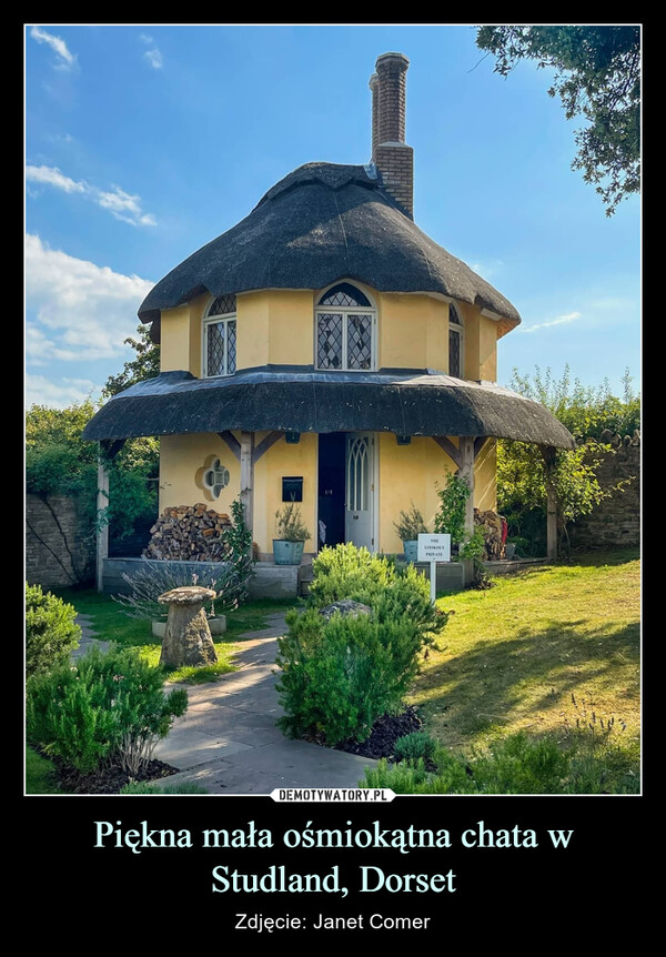 Piękna mała ośmiokątna chata w Studland, Dorset