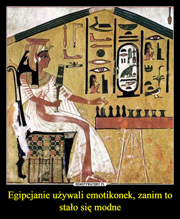 Egipcjanie używali emotikonek, zanim to stało się modne –  leflu